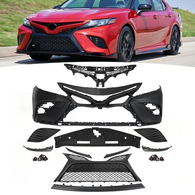 For 2018 2019 2020 Toyota Camry SE XSE Front Bumper Cover Grille W/o Sensor Hole