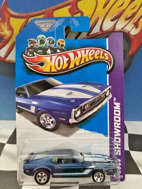 Hot Wheels 2013 HW Showroom: Then and Now 224 '71 Mustang Mach I BLUE 5SP