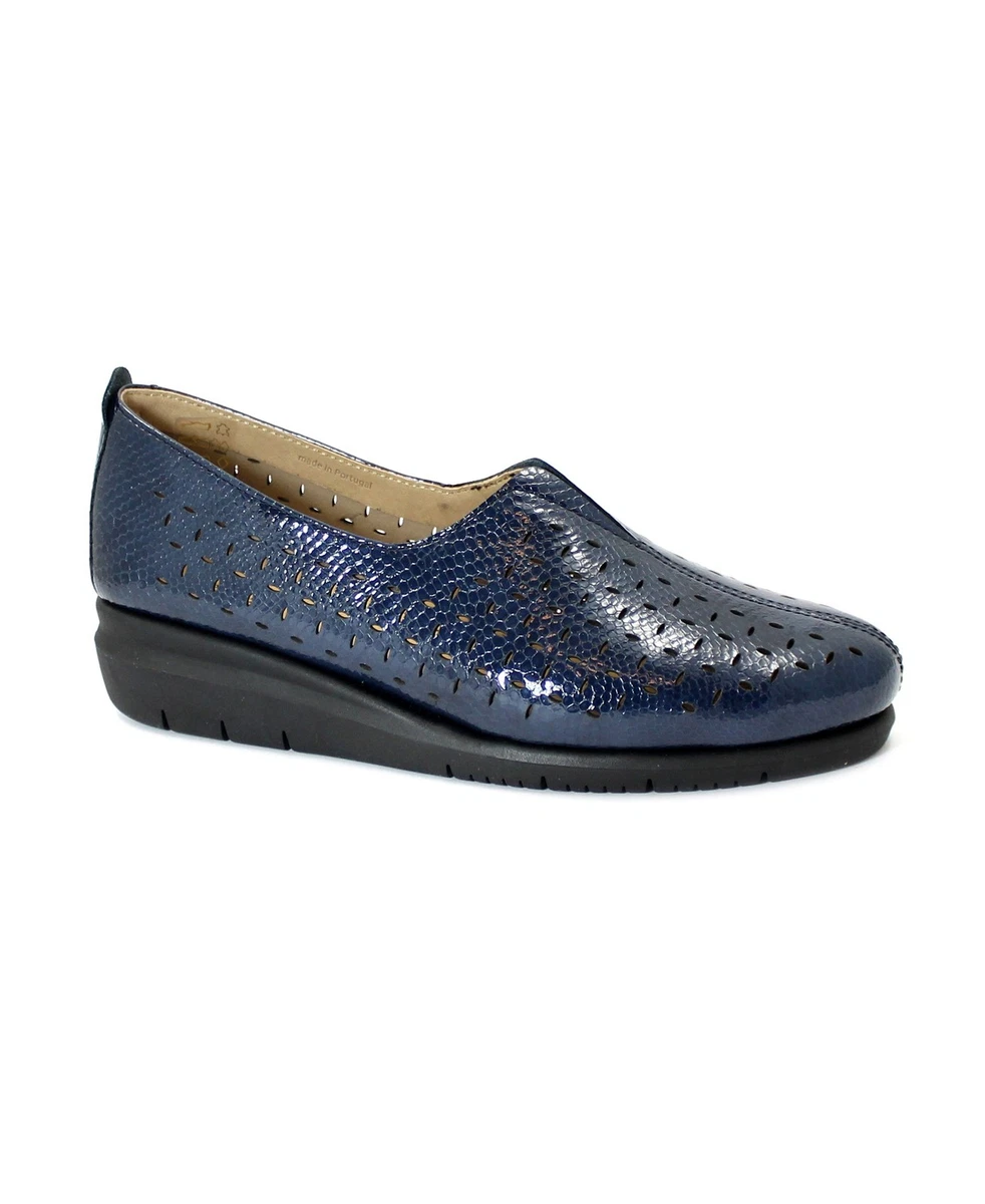 GRÜNLAND SC5565 RYSA Scarpa Donna Mocassino Zeppetta In Vera Pelle - Comoda E Morbida, Colore Nero