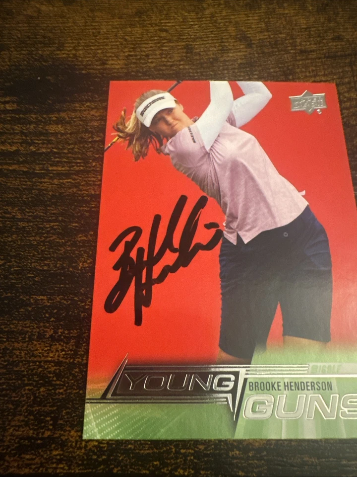 2024 Upper Deck Golf Card Brooke Henderson Signed Autograph Lpga Young Guns - Image 2 of 3