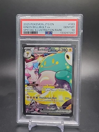 Iono's Bellibolt Pokemon Journey Together Special Illustration Rare #183 PSA 10