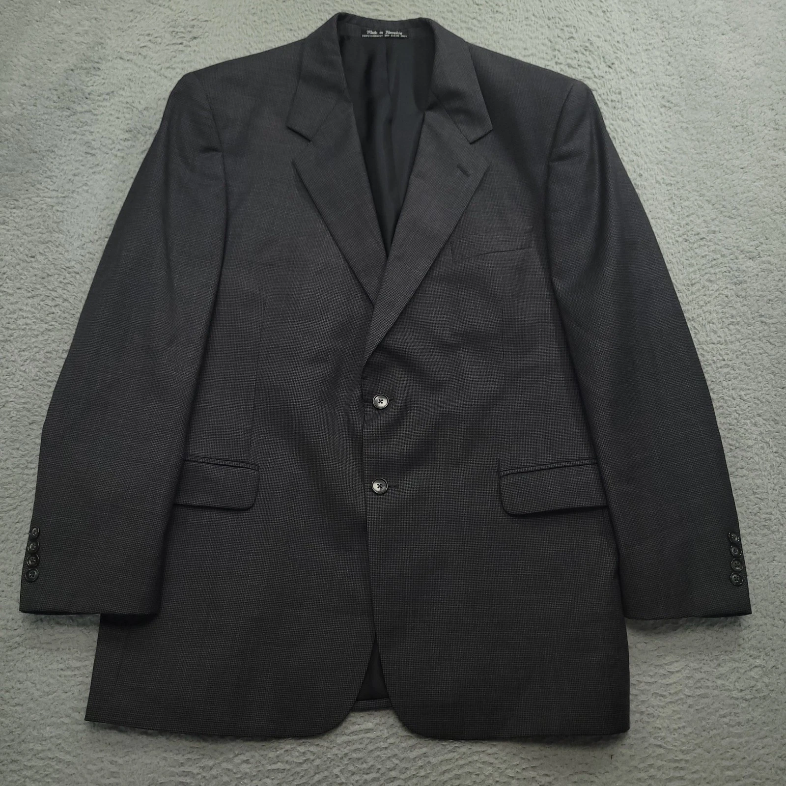 Daniel Gray Travel Concepts Mens 44L (42) Worsted Wool Blazer Sport Coat Jacket