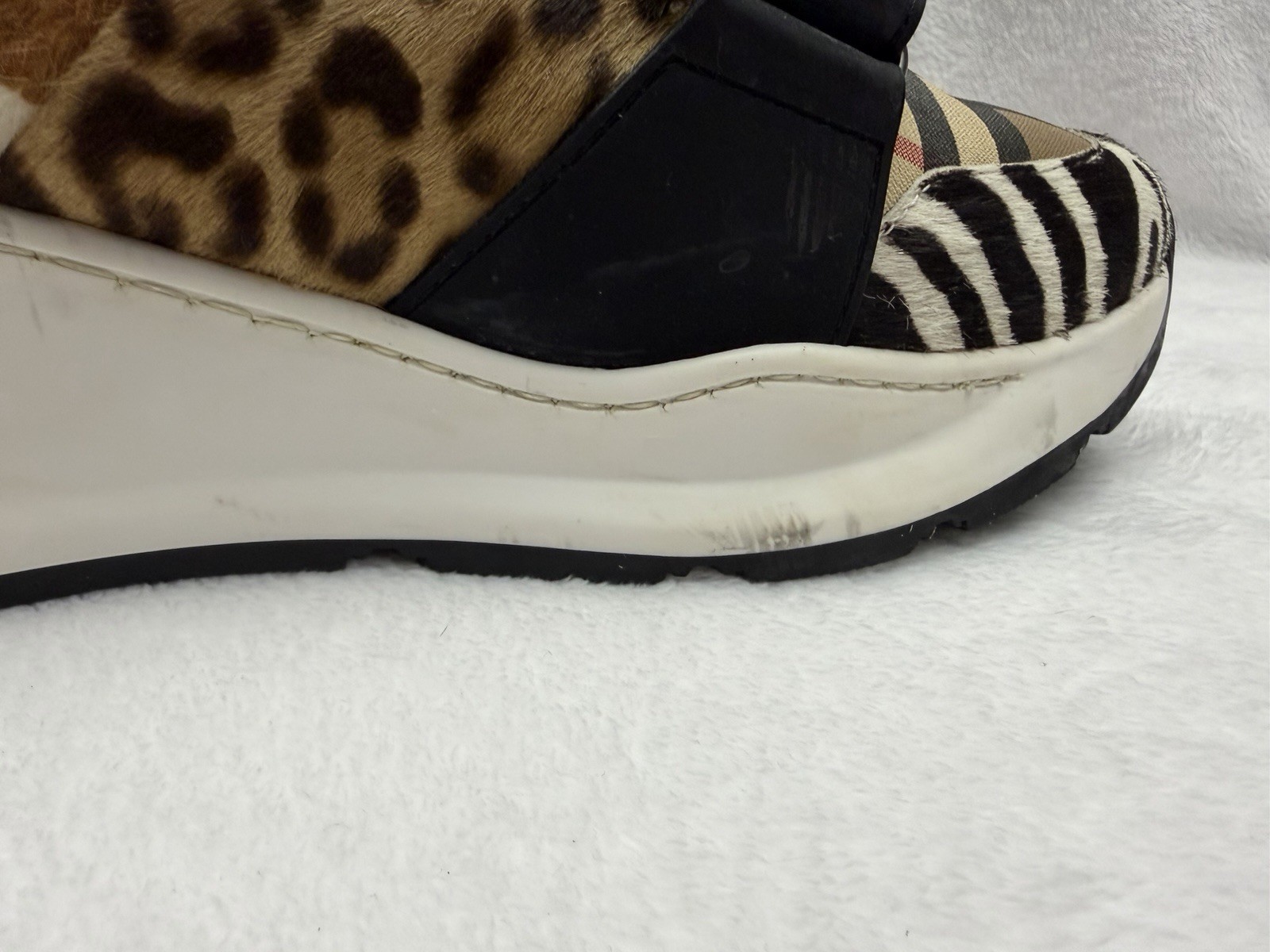 Burberry London Ramsey Animal Vintage Check Sneakers Men’s Size 43 thumbnail 8