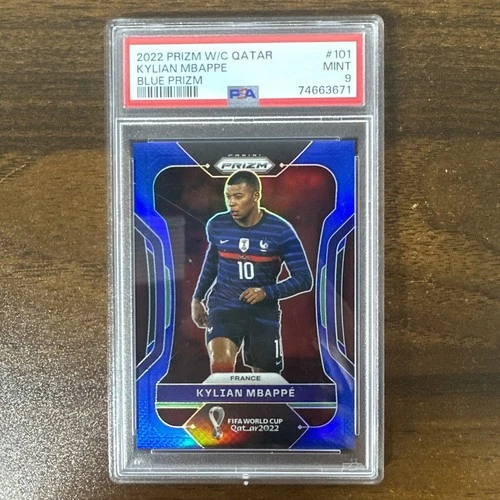 2022 Panini FIFA World Cup Prizm Kylian Mbappe #101 Blue /299