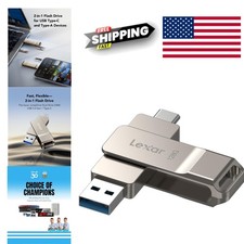 128GB USB Memory Stick Dual Connectors Easy File Transfer for All Devices