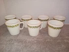 6 Vintage Pyrex Spring Blossom Crazy Daisy Coffee Tea Mugs Cups *Read*