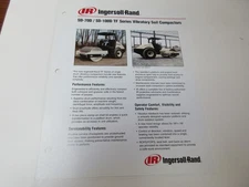 Ingersoll-Rand SD-70D & SD-100D TF Compactor Literature 2 Page