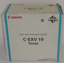 Toner Canon C-EXV 19 / 0398B002 Originale Nuovo Ciano 16.000 Pagine Per C1, C1+