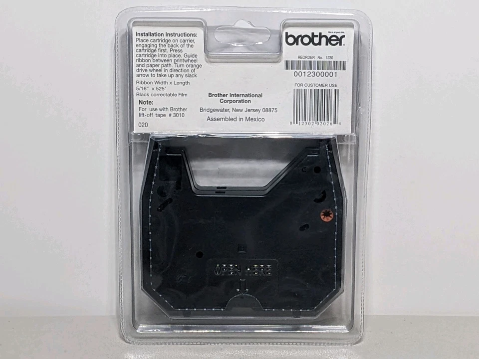 Brother AX Series Correctable 1030 Film Ribbons 1230 Black 2 Pack Typewriter - Image 2 of 4