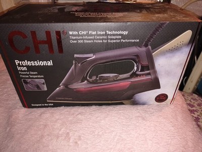 CHI Professional 1700W Corded Steam Iron, Titanium-Infused Ceramic Soleplate