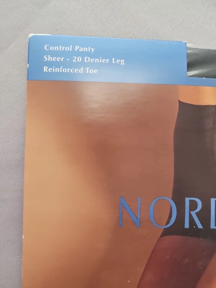 Nordstrom Pantyhose Womens D Control Panty Sheer 20 DENIER LEG Off Black - Image 3 of 4