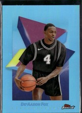 2024-25 Finest #80 De'Aaron Fox Sky Blue Refractor
