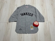 Babe Ruth 1929 New York Yankees Mitchell and Ness Authentic Wool Jersey Size M