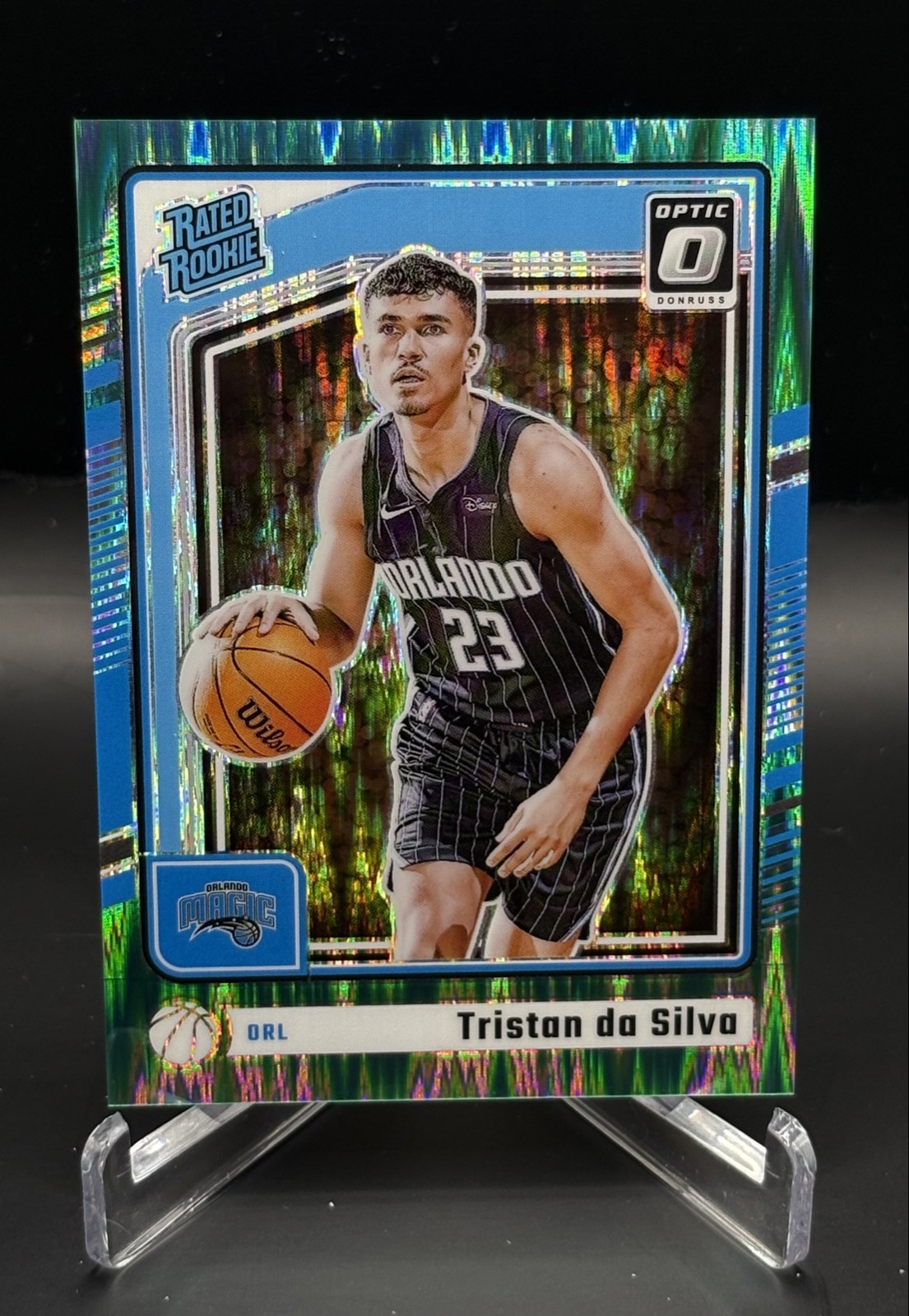 Tristan Da Silva RC /149 2024-25 Donruss Optic Rated Rookie #260 Green Shock