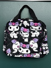 Kuromi Anime Black Full Insulated Lunch Bag Size Small AOP
