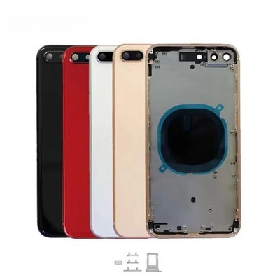 Back Cover Housing Glass Rear Battery Door Frame Replacement For iPhone 8 plus