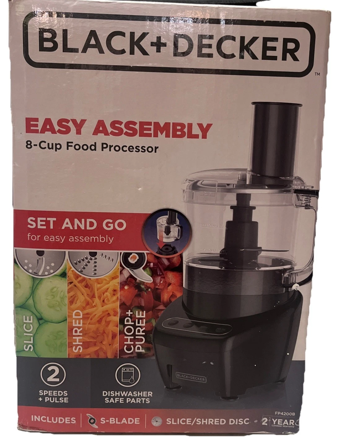 Black & Decker 8-Cup Food Processor (FP4200B) – New in Box Black Slices Shreds +
Opens in a new wind