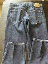 Vintage Levi's 505 Regular Fit Men's Blue Jeans Dark Wash Sz 38x29 Straight Leg