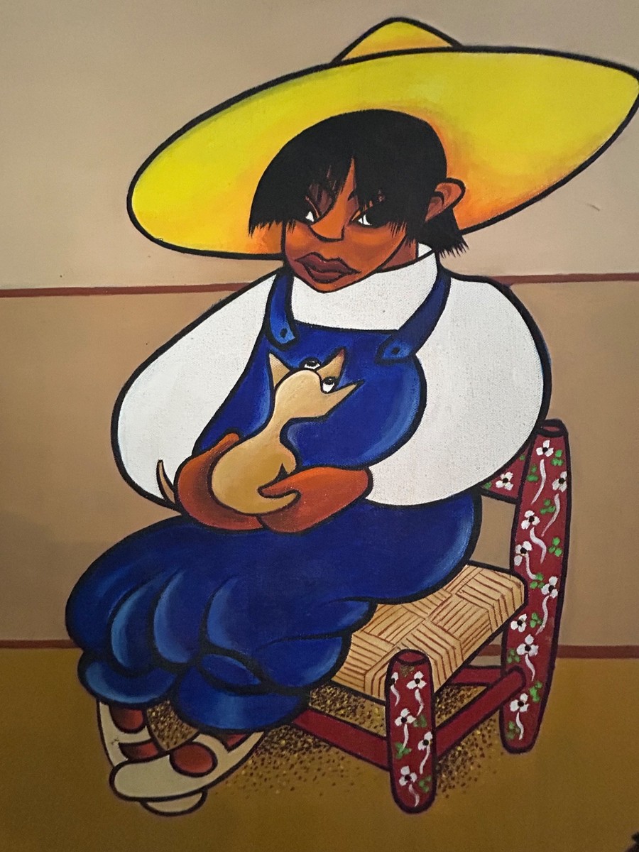 Xavier Cugat - Man with Dog - Signed, Framed Original Painting on