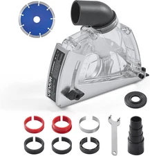 Cutting Dust Shroud for Angle Grinders, Universal 4-5 in Angle Grinder Dust Shro