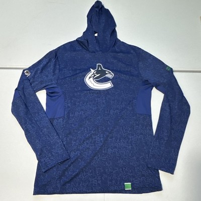 NWOT Mens Medium Fanatics NHL Pro Authentic Vancouver Canucks Lightweight Hoodie