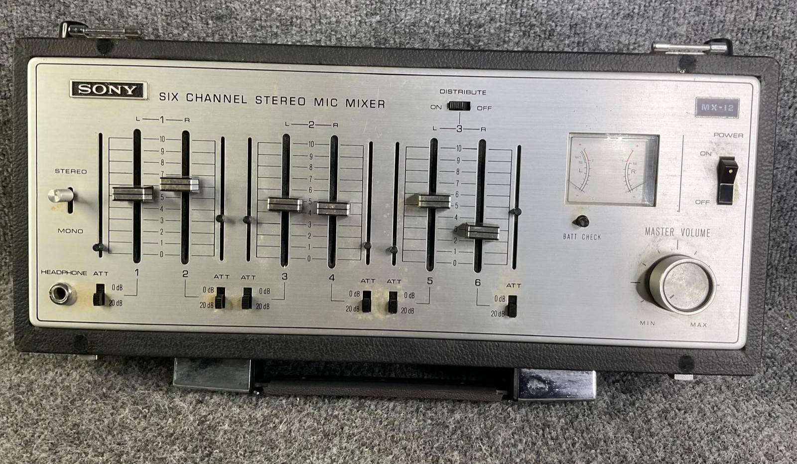 Sony MX-12 Six Channel Stereo Microphone Mixer Preamplifier
