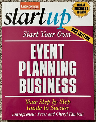 BOOK: Startup-Start Your Own Event Planning Business 3rd Edition