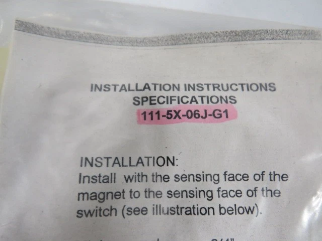 Interruptor de seguridad Sentrol Industrial 111-5X-06J-G1 *¡FALTA SEGUNDO INTERRUPTOR*! ¡Nuevo sin caja! Foto 3 de 3