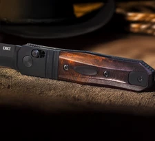 Custom Scales In Desert Ironwood For The CRKT Redemption Compact