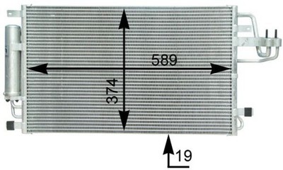 MAHLE AC 399 000S Kondensator, Klimaanlage für HYUNDAI,KIA
