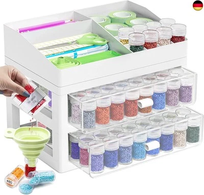 ARTDOT Diamond Painting Zubehör Boxen, 96 Stück 5D Diamant Painting Bilder A