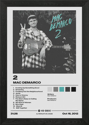 Mac DeMarco 2 Alben Cover gerahmt Wandbild Poster Leinwanddruck Bild