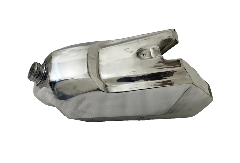 Tanque de gasolina Kawasaki KX125 KX 125 1988-89 aleación de aluminio pulido Foto 2 de 4