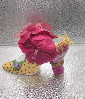 Limoges, France. Parfumerie Royale Paris Boot Trinket Box, Beautiful ! # 17/750