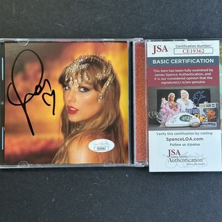 Inserto CD Taylor Swift firmato Life Of A Showgirl con disco AUTO JSA COA