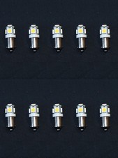 10 Warm White 6V 6.3V Bayonet Lamp LED Light Bulbs for Receiver 47 44 1847