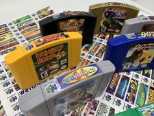 Nintendo 64 end labels Now Clear 