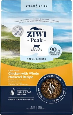 ZIWI Peak Steam & Dried Cage-free Chicken with Whole Mackerel - 800 g