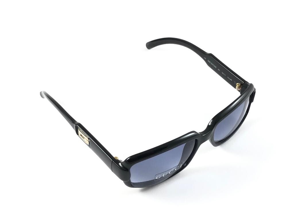 NEW VINTAGE GUCCI 2475/S BLACK OPTYL SUNGLASSES 1990'S MADE IN