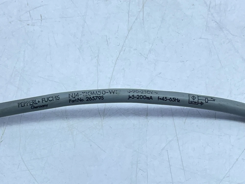 Pepperl + Fuchs NJ4-12GM50-WS Inductive Proximity Sensor P/N 265795 J-5-200mA - Image 2 of 4