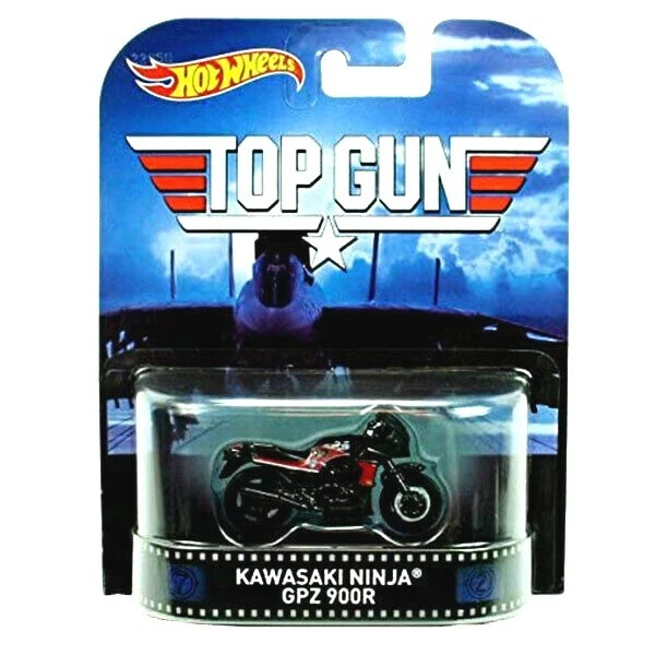 Hot Wheels TOP GUN KAWASAKI NINJA GPZ 900R - Retro Entertainment 1:64 ✅