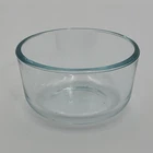 Pyrex Clear Bluish Green Tint Glass 1 Cup 3-1/2” Diameter Bowl #7202 No Lid