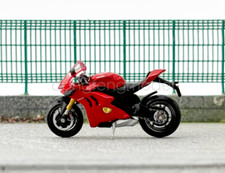 MINIGT 1:64 Scale Red Panigale V4 Girl Figure Motorcycle Diecast Metal Model