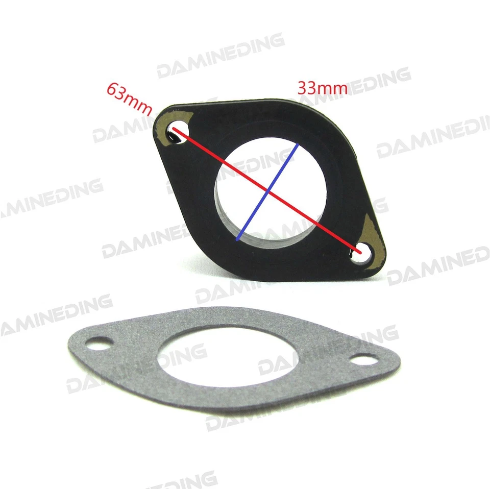 Впускной коллектор ботинки CB450 CL450 карбюратор держатели набор для 16211-283-000 - Изображение 2 из 4