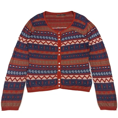 Défauts Gudrun Sjoden Cardigan Femmes Taille M Coton Angora Cachemire Pull - Photo 1/4