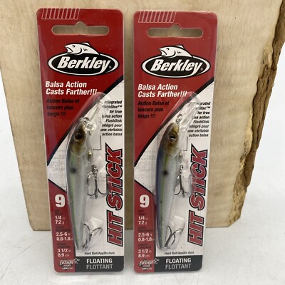Berkley Hit Stick Jerkbait Size 9 BLUE SMELT Trolling Walleye Bass Lure