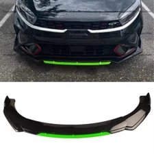 For Kia Optima Universal Front Bumper Lip Spoiler Splitter Gloss Black Green