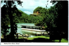 Postcard - Wailua River Boat - Kauai, Hawaii