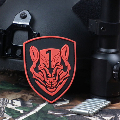 3D PVC AFO Wolfpack Medal of Honor MOH Specia Force Hook Loop Patch Badge Red