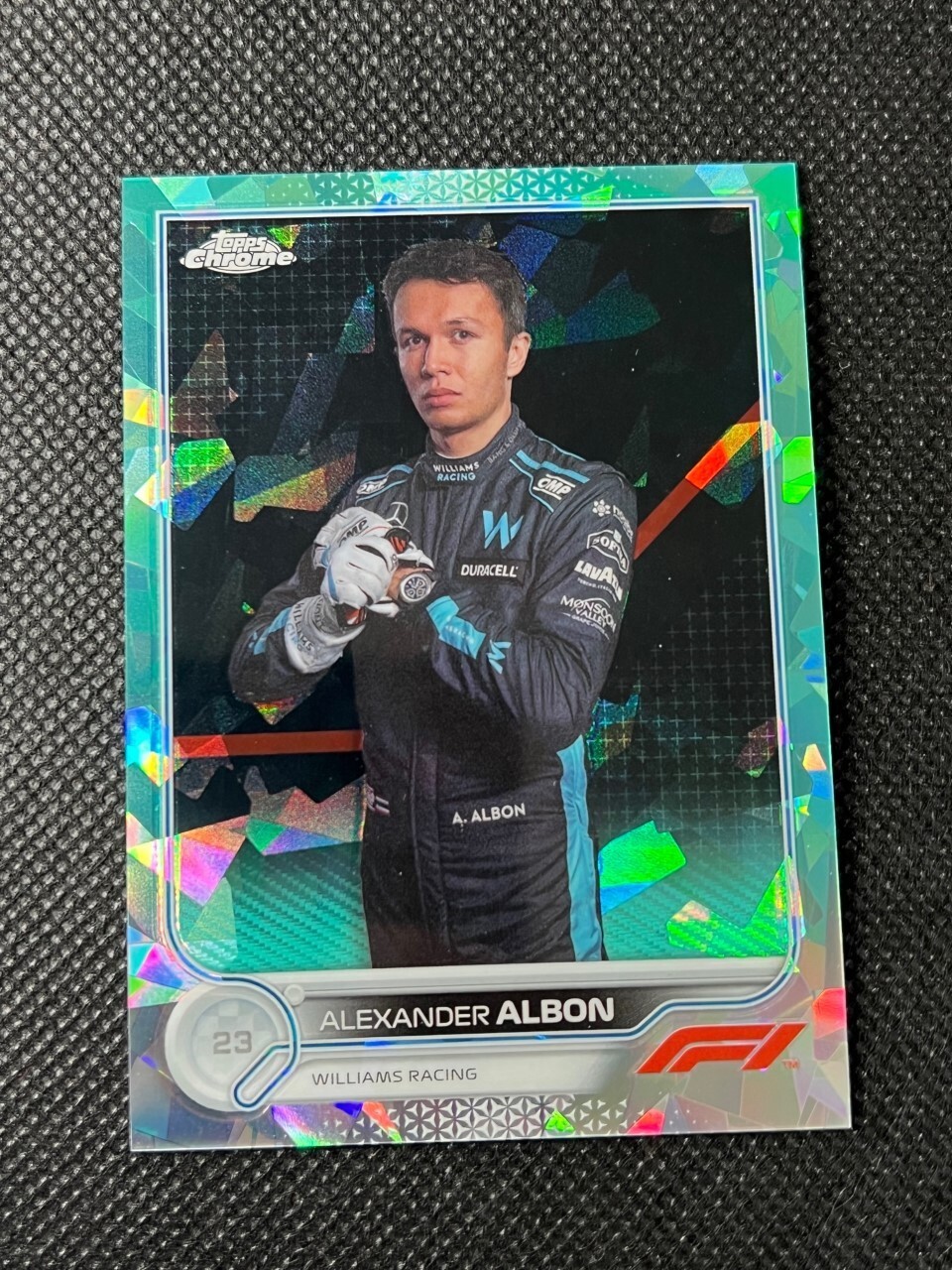 2022 Topps Chrome Sapphire F1 Formula 1 Alexander Albon Portrait Aqua 17/99 #54